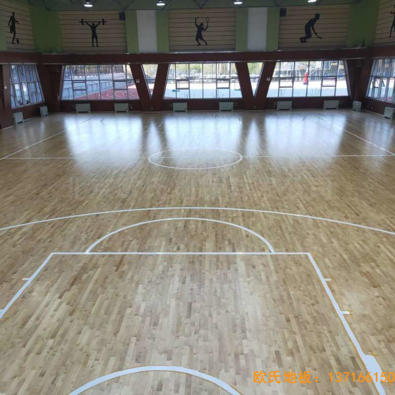 山西晉中榆次王湖小學體育地板施工案例
