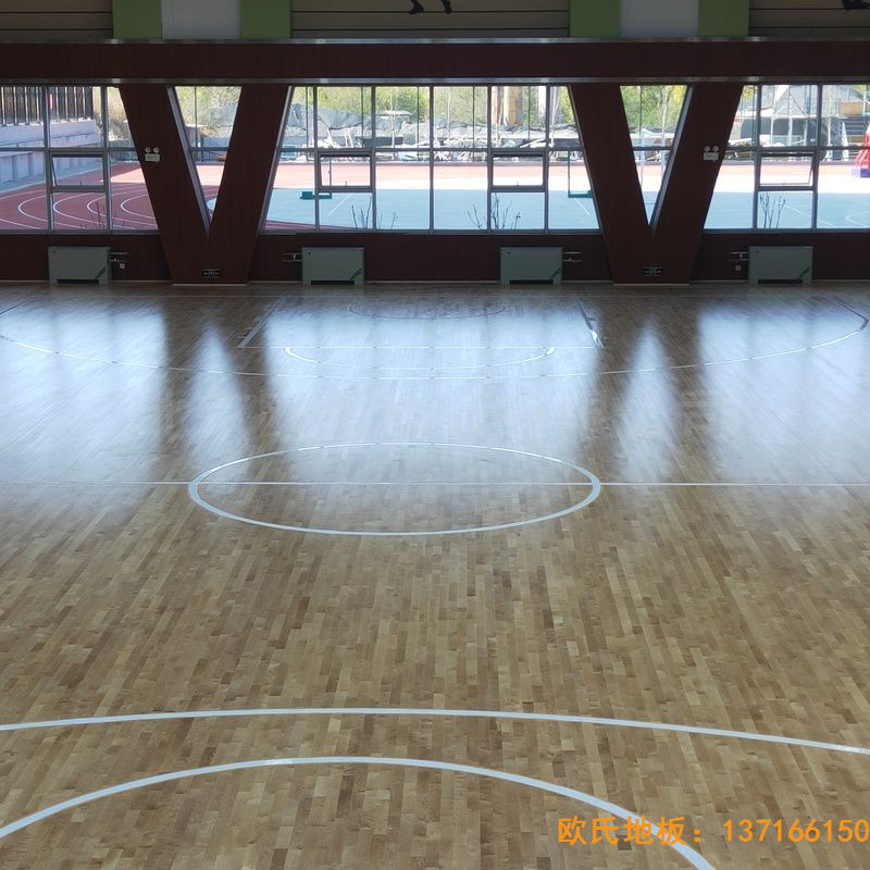 山西晉中榆次王湖小學體育地板施工案例