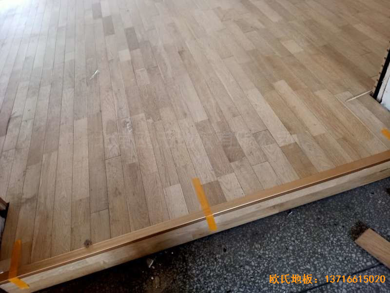 山西運城財經學校運動木地板鋪裝案例