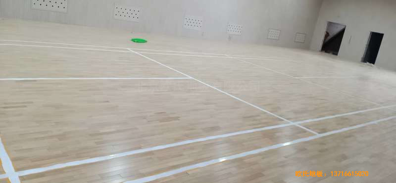 山西運城財經學校運動木地板鋪裝案例