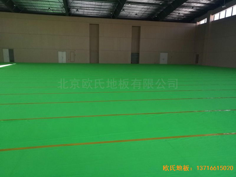 廣州永順大道鐵英中學運動地板鋪設案例