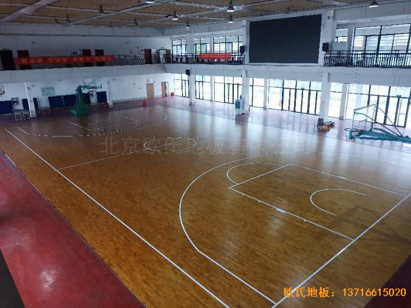 廣西來賓市較好的中學體育木地板鋪裝案例