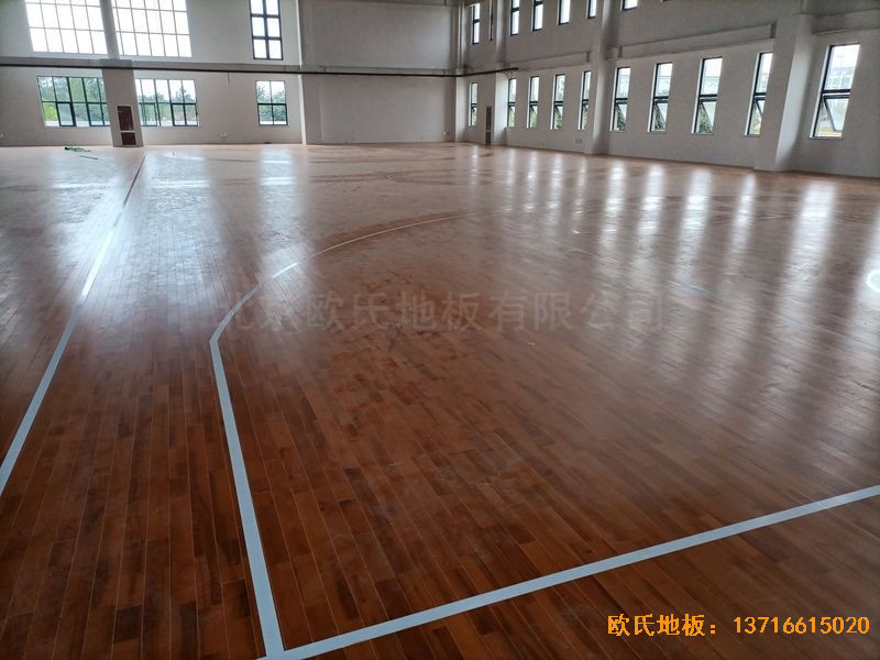 江蘇宿遷運河路學校運動地板鋪裝案例
