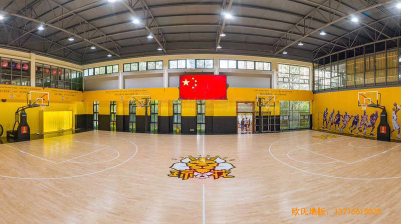 江蘇揚州海蘭德瓊花籃球館運動地板鋪裝案例