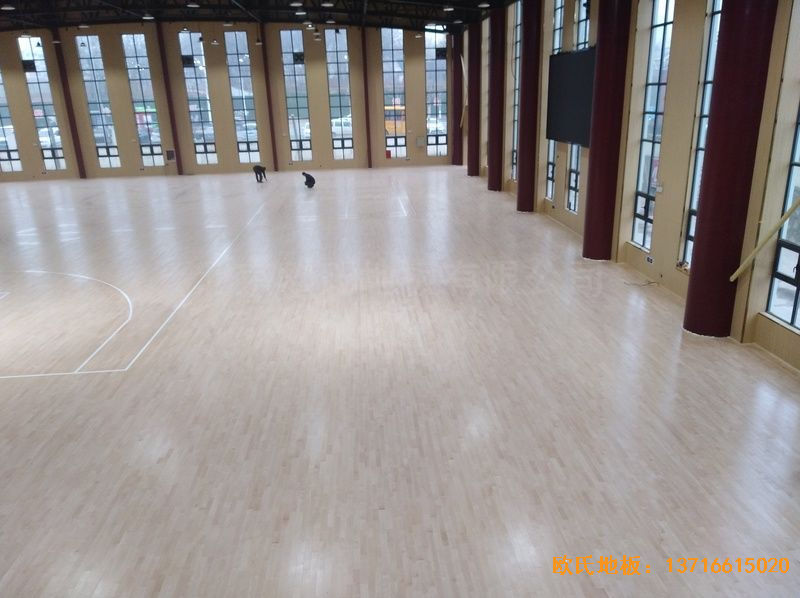 河南新密市體育發展中心運動地板鋪裝案例