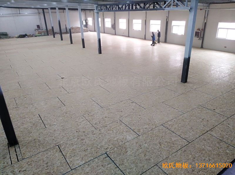 河南濮陽永康籃球訓練中心運動地板鋪裝案例