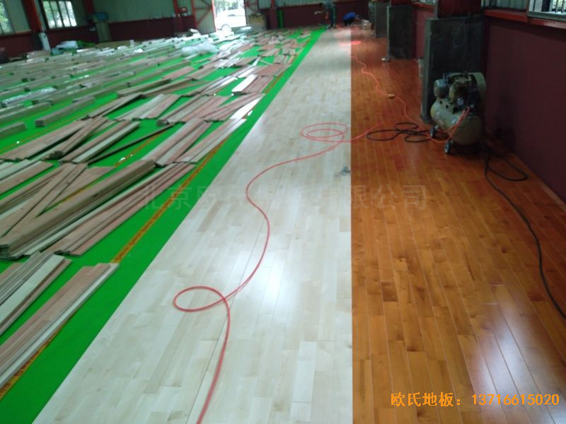 湖南長沙雨花區78號球館體育地板鋪設案例