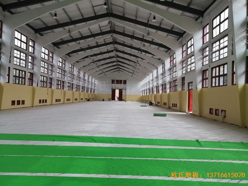 福建中國女排中國隊訓練基地排球場館體育木地板安裝案例