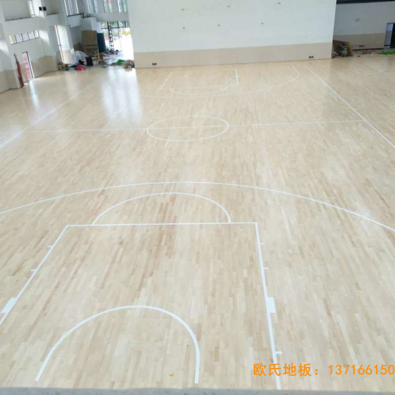 贛州寧都縣城關小學九章路校區體育地板安裝案例
