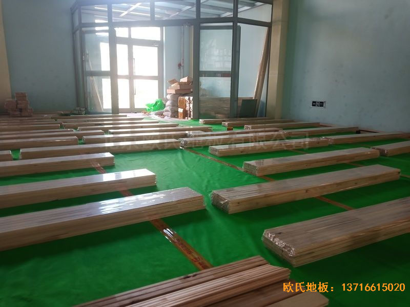 青海西寧市城西區新寧路18號中國科學院運動木地板鋪設案例