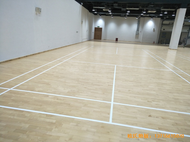 上海鋪東寧橋路669號體育館運動木地板安裝案例0