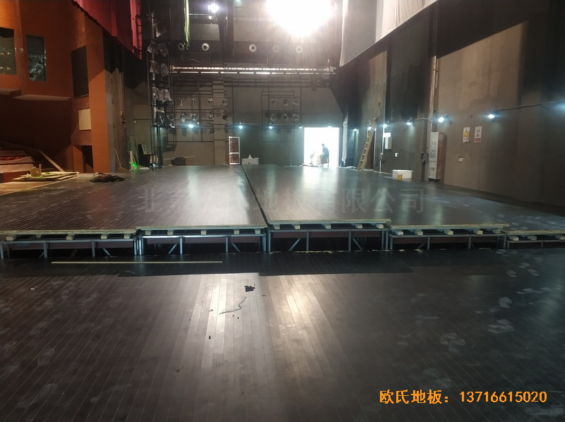 杭州職工之家舞臺體育地板鋪設案例5