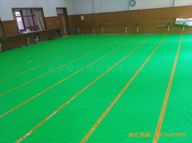 北京舞蹈學院體育地板鋪設案例2