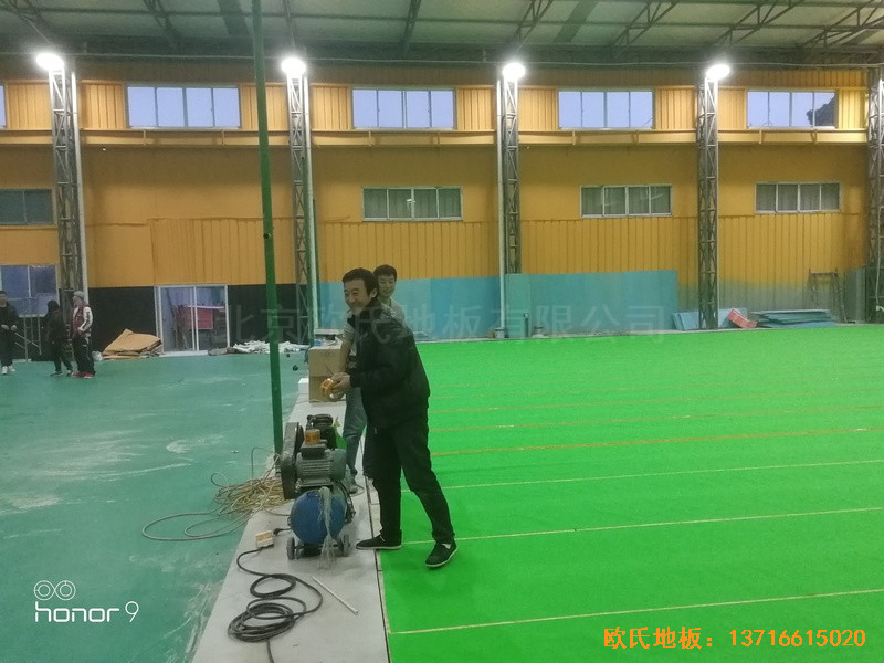 上海衛清東路弄麥子俱樂部運動地板安裝案例2