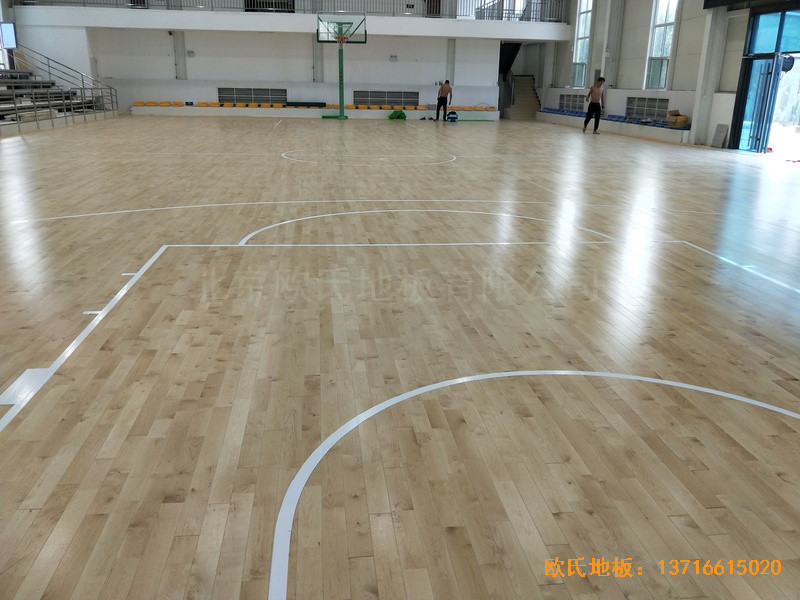 山西晉城宏圣科威公司籃球館運動地板鋪裝案例5