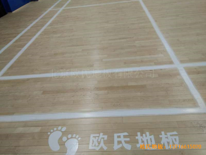 山西陽泉退休黨支部活動中心運動地板施工案例4