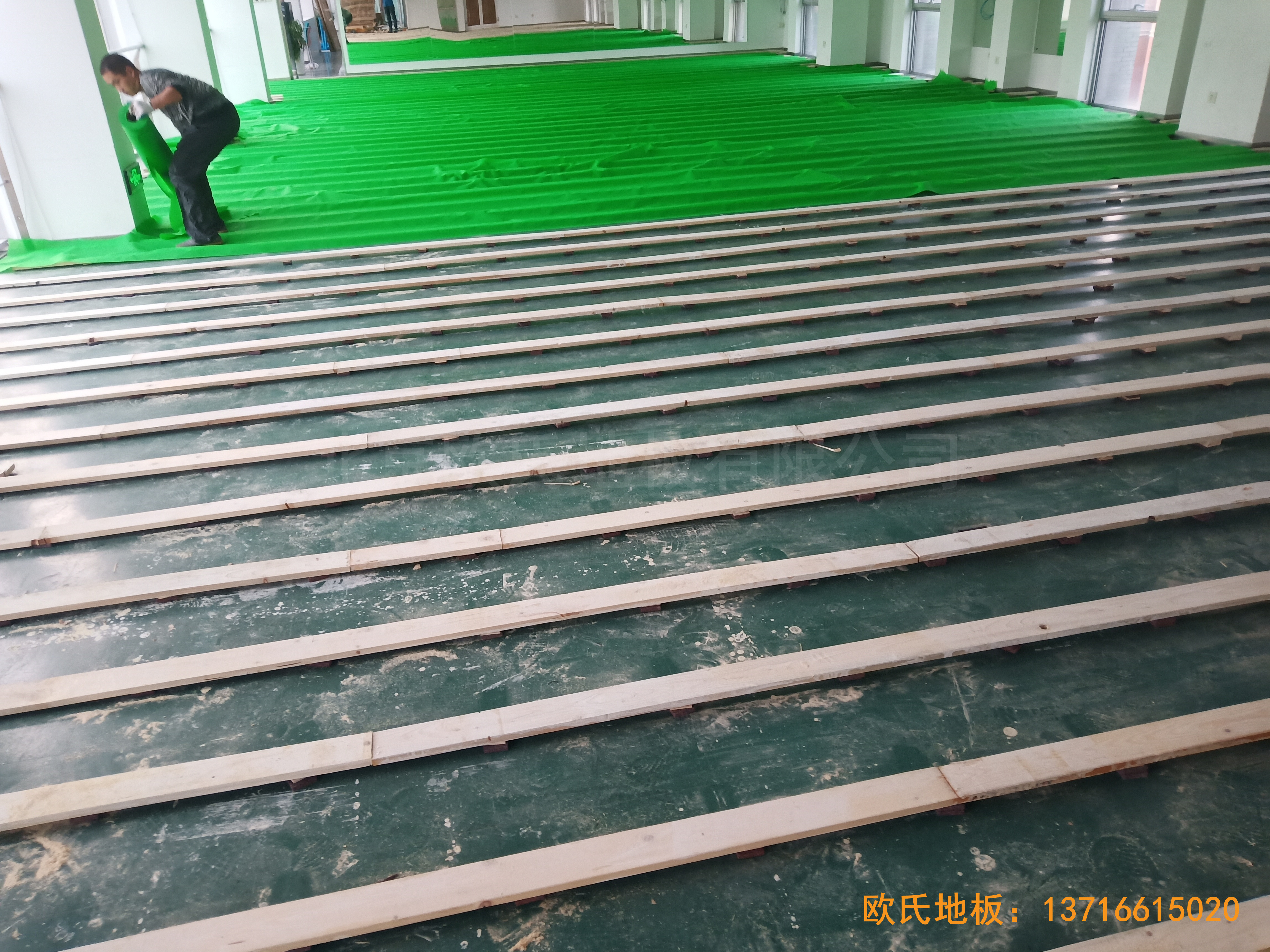 中國科學院技術研究所運動館體育地板鋪裝案例1
