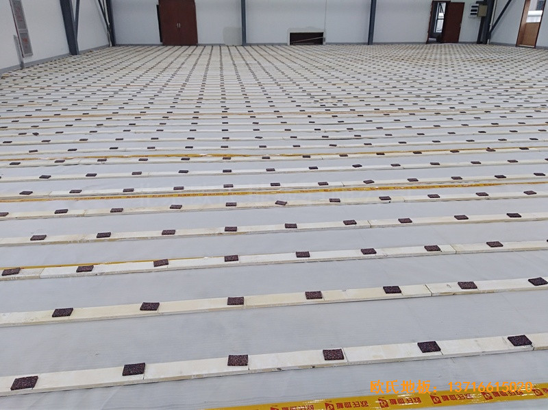 杭州蕭山電力分公司文體中心體育地板施工案例1