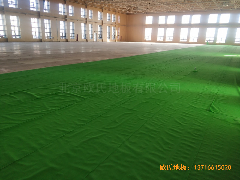 榆林神華煤制油公司籃球館運動地板鋪設案例2