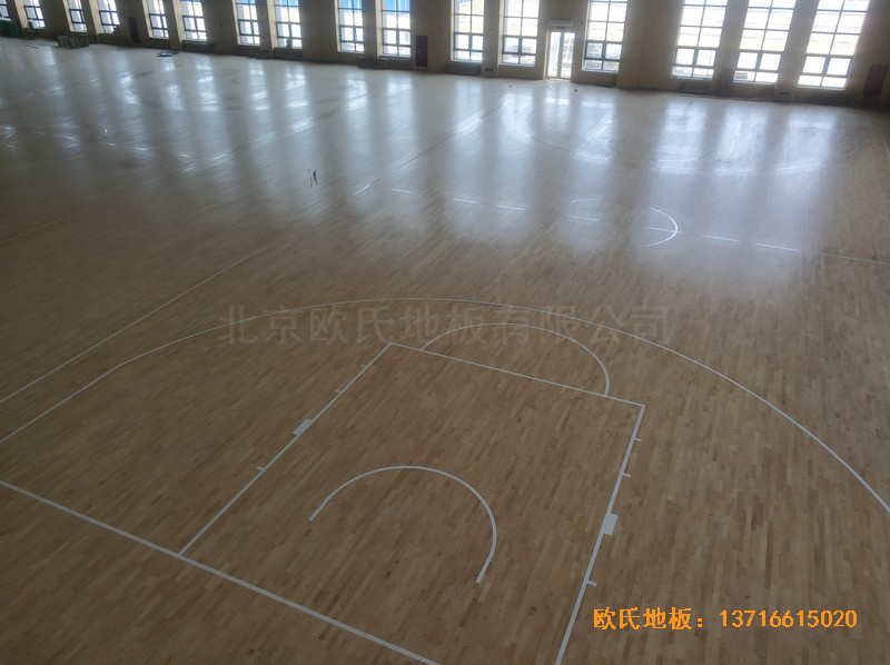 榆林神華煤制油公司籃球館運動地板鋪設案例4