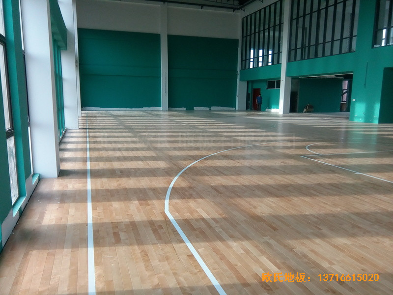 江蘇南京漢風公司籃球館體育地板安裝案例5