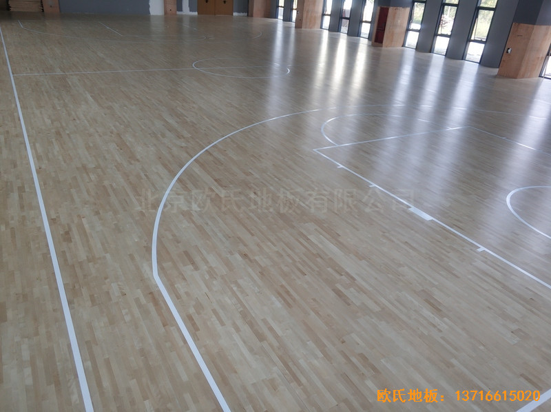 江蘇鹽城金風科技籃球館運動地板施工案例4