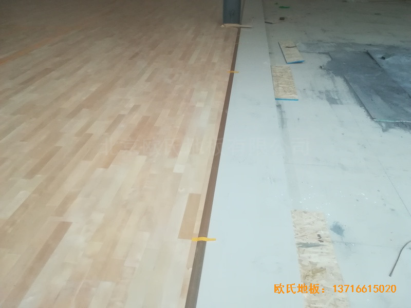 江西宜春袁州區籃球館體育地板安裝案例3