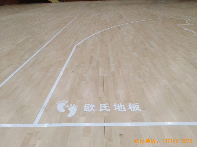 浙江三門核電站體育館運動木地板安裝案例3