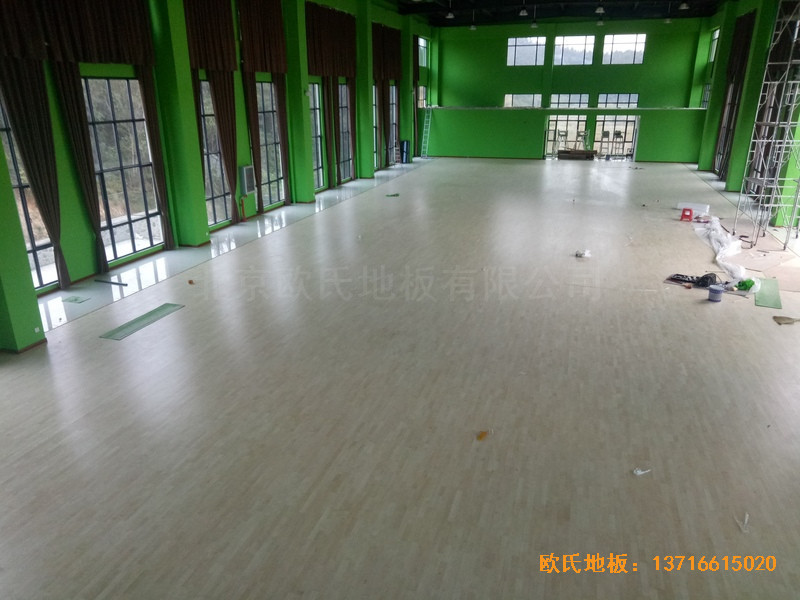 湖北隨州運動館體育地板鋪裝案例5