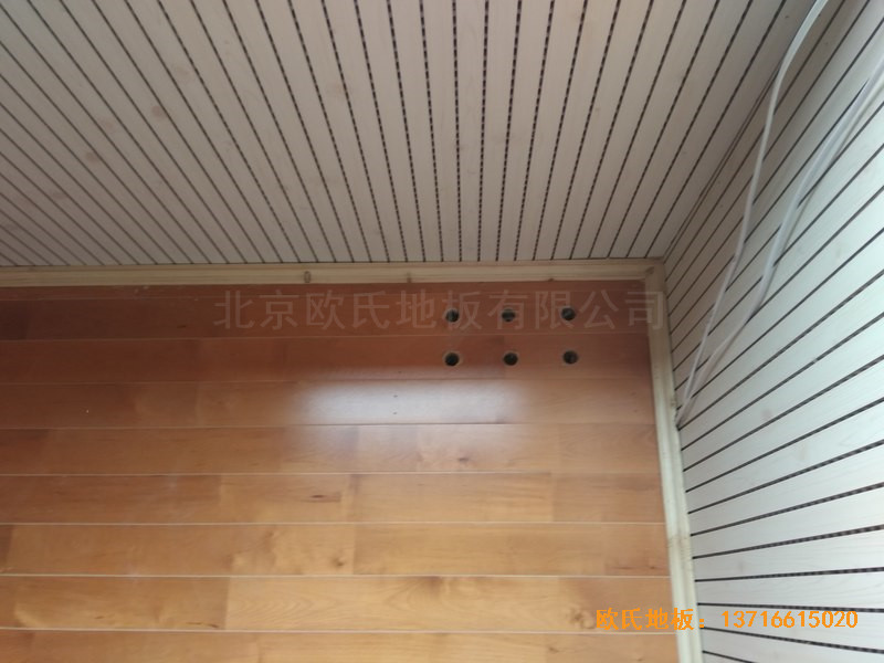 湖南岳麓南雅湘江中學籃球館運動地板鋪裝案例2