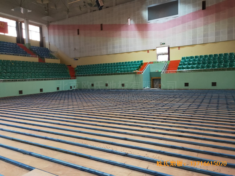 云南官渡區體育館體育地板安裝案例1