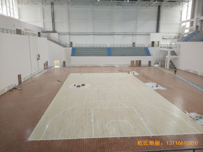 鹽池體育館運動地板安裝案例5