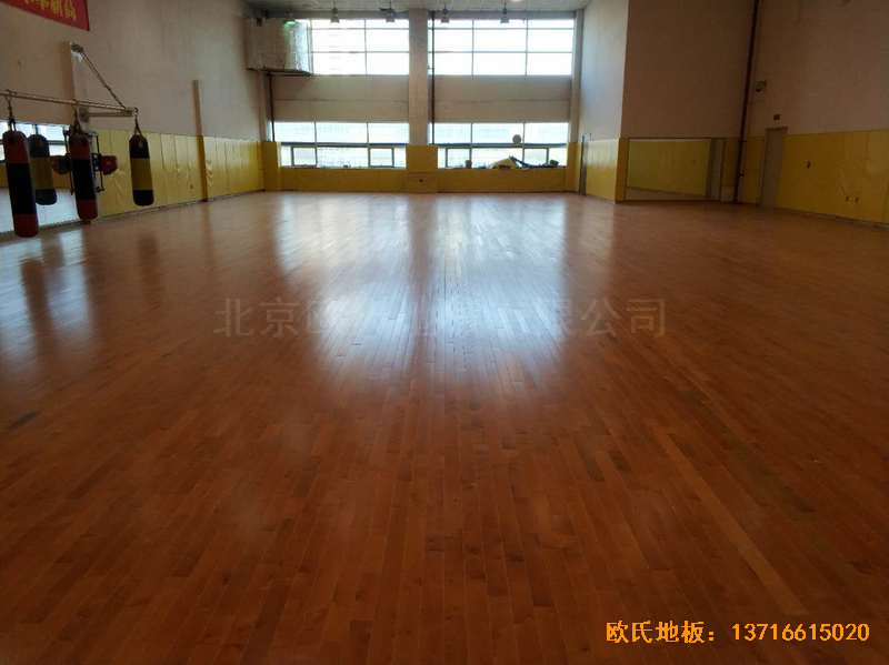 遼寧體育局女子散打館體育木地板安裝案例4
