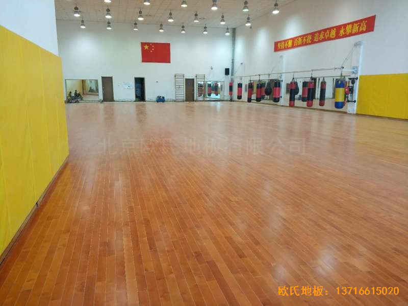 遼寧體育局女子散打館體育木地板安裝案例5
