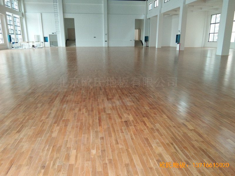 長沙開福區福鑫苑幼兒園運動館體育地板鋪裝案例0