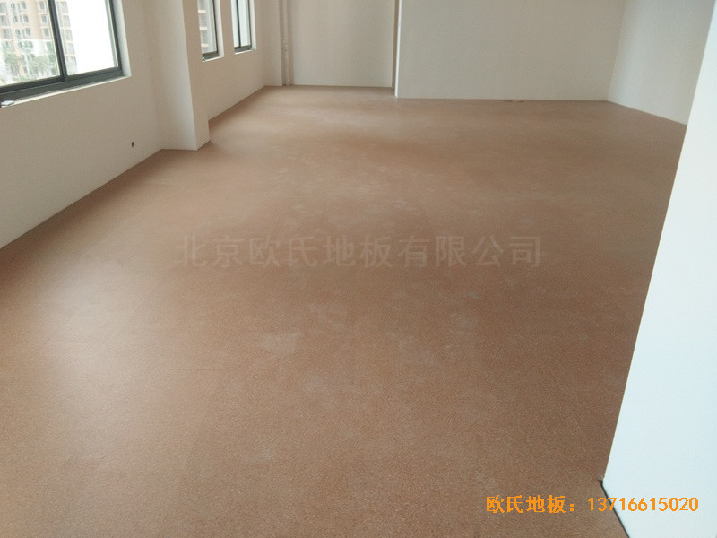 長沙開福區福鑫苑幼兒園運動館體育地板鋪裝案例3