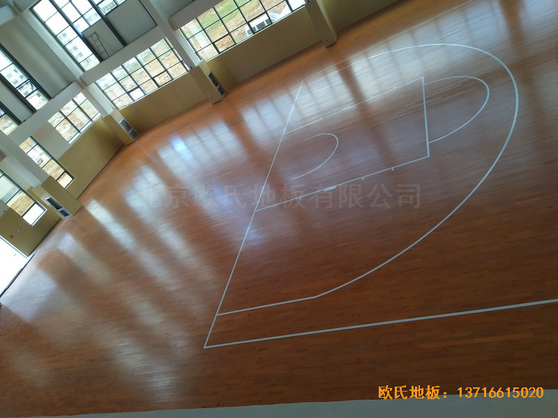云南蒙自師范體育館運動地板鋪設案例3