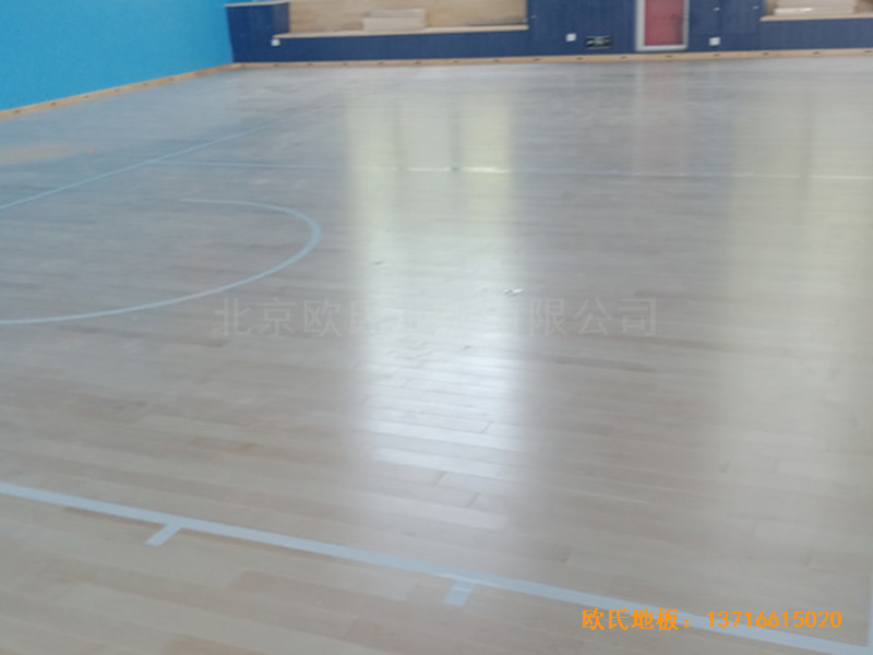 北京順義供電局籃球館體育地板安裝案例0
