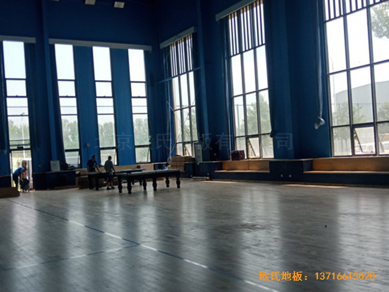 北京順義供電局籃球館體育地板安裝案例5