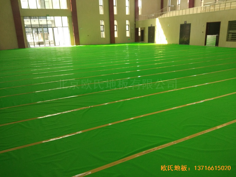 南充特戰訓練基地籃球館體育地板鋪設案例2