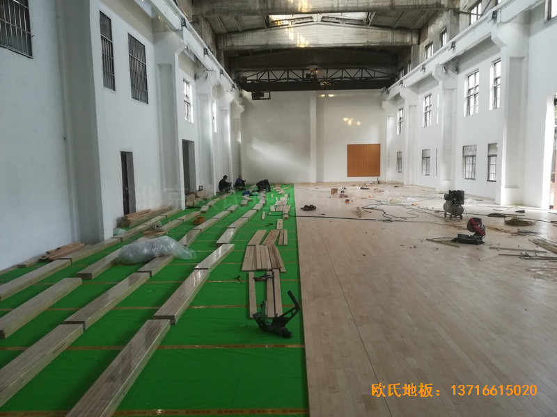 南昌赤練排球館運動地板鋪設案例3