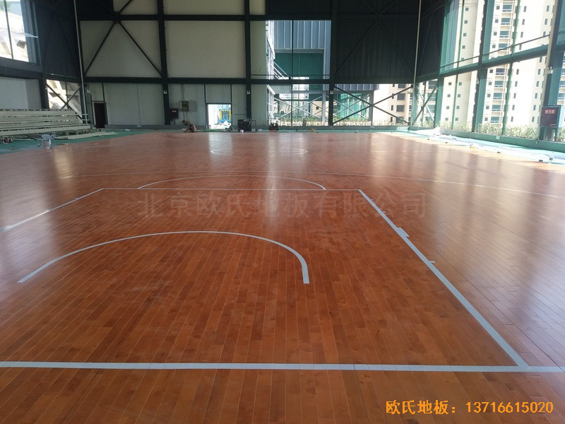 四川瀘州合江縣人民法院籃球館運動地板鋪裝案例1