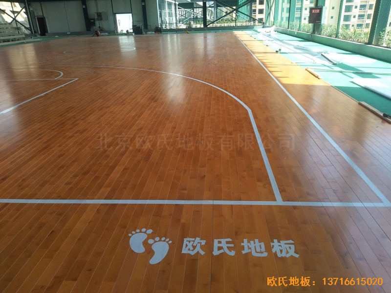 四川瀘州合江縣人民法院籃球館運動地板鋪裝案例3