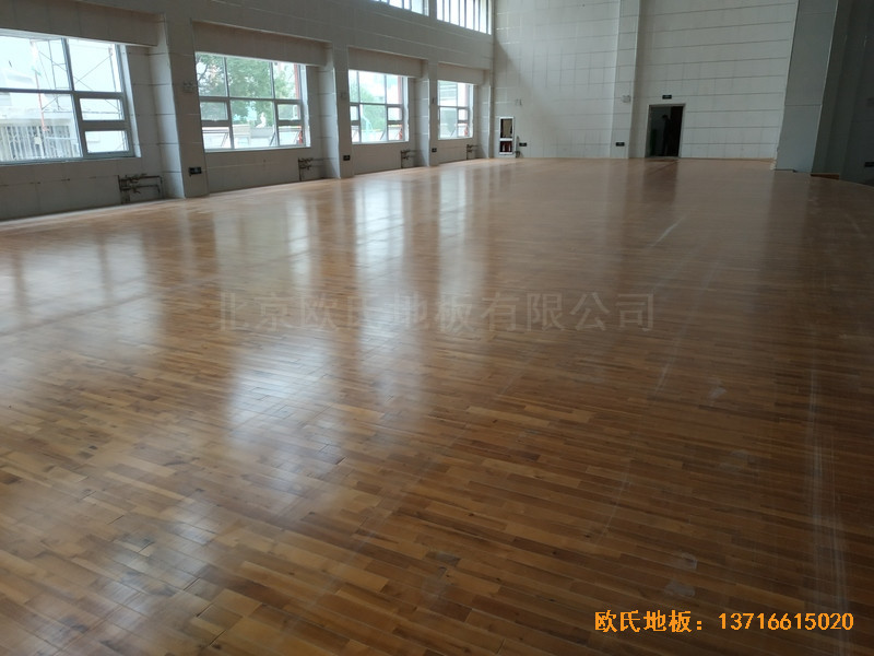 寧夏銀川試驗中學舞臺體育地板鋪裝案例0