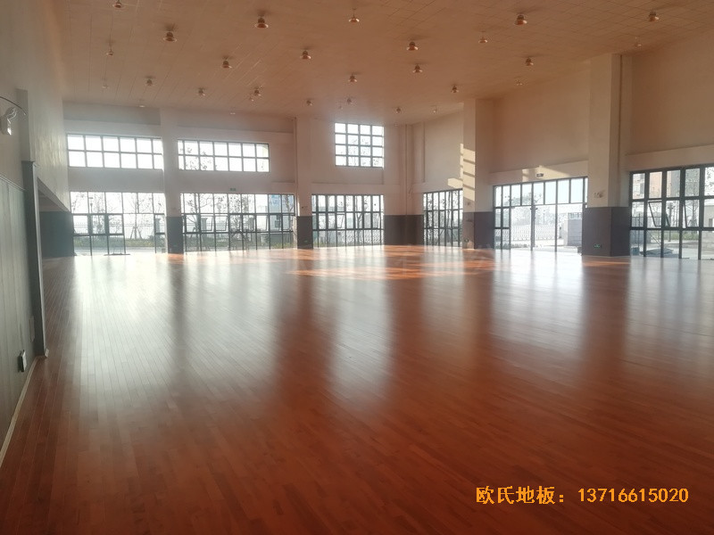 安徽懷寧籃球館體育地板鋪設案例4