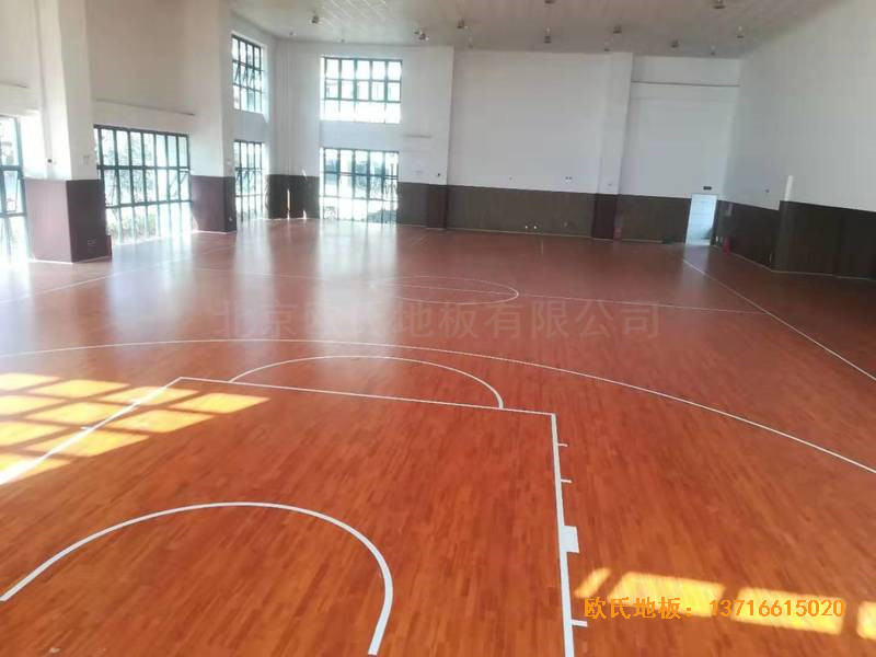 安徽懷寧籃球館體育地板鋪設案例5