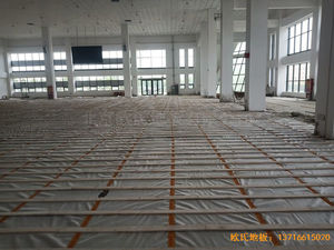 新疆和田昆玉市文化館運動木地板施工案例