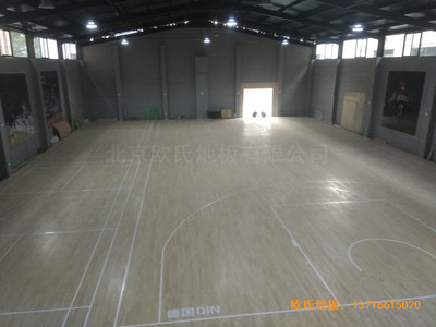 山西長治雙創夢工廠籃球體育地板安裝案例
