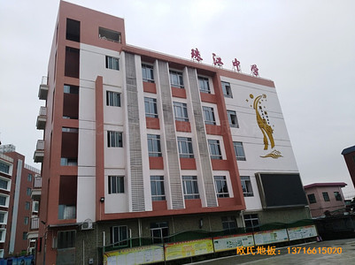 廣州南沙區珠江中學籃球館運動木地板鋪設案例