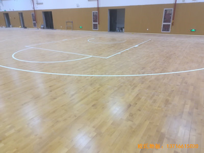 江蘇上海大眾儀征分公司運動館運動木地板施工案例